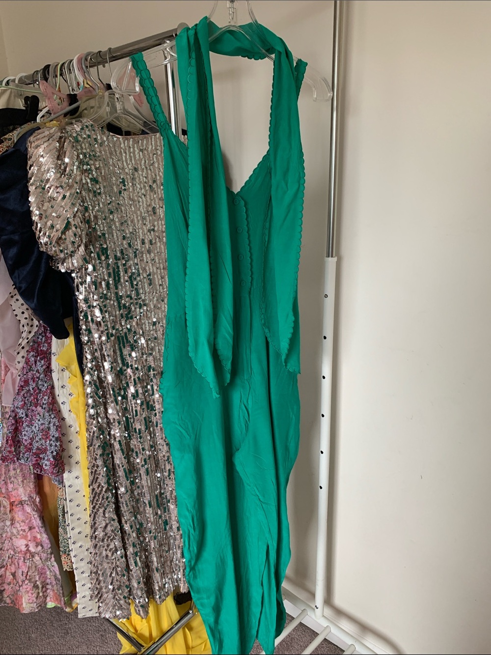 &otherstories Green Jumpsuit with a Belt